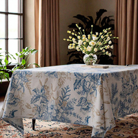 Nappes Housse de Table en Coton et Lin pour Mariage Hôtel Fête Banquet Restaurant