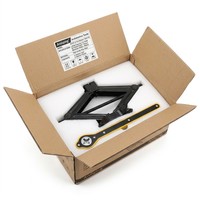 Cric à ciseaux 2T en métal pour SUV, kit de cric de voiture portable avec mécanisme intelligent à cliquet, robuste