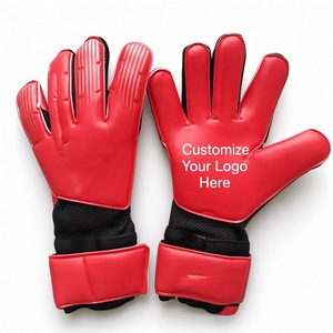 Gants de gardien de but en cuir de haute qualité avec sangle de poignet réglable pour l'entraînement sportif en plein air - Product Image 1