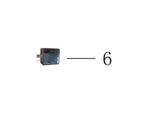 Flasher électronique pour <span class=keywords><strong>moto</strong></span> Guadi 300 sans buzzer - Voir le dessin, manchon en caoutchouc en forme de croix, S15-12 - Product Image 2