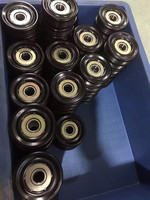 Roulement à billes enduit de plastique en nylon durable 8mm 608Z 608ZZ POM rainure profonde 8*29*10mm 8*30*9mm 8*32*12mm roues de poulie de porte coulissante