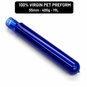 Direktverkauf ab Werk 100% Neues Material Umweltfreundliche Kunststoff Dunkelblaue 19-Liter-PET-Flaschen-Vorformel 55mm 400g Marke <span class=keywords><strong>Hymo</strong></span> Shanghai - Product Image 1