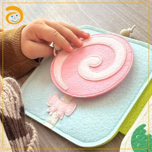 <span class=keywords><strong>Libro</strong></span> de Actividades de Fieltro Personalizado al por Mayor, Juguete Educativo Montessori, <span class=keywords><strong>Libro</strong></span> de Tela Suave para Bebés y Niños Pequeños - Product Image 5