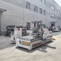 Machine de gravure CNC sur bois 3D 4D 5D 9kW 4 axes 5 axes pour sculptures en bois, caissons d'enceintes, cadres de portes et montantes