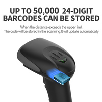 Xincode 1D 2D pemindai kode batang QR Bluetooth nirkabel USB pemindai kode batang otomatis pembaca kode batang genggam untuk pakaian Supermarket