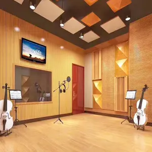 Jinghuan Acoustic Panel Wooden Veneer Recording soundproof panels music practice Audiovisual Room