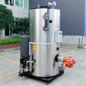 Planta de pirólisis con caldera de vapor encamisada Ace de 50L, caldera de vapor encamisada con quemador Acegas para horno de pizza - Product Image 6