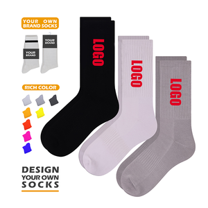 Calzini Personalizzati per Uomo, Produzione su Misura, Logo in Cotone, Calzini Casual Lavorati a Maglia, Campione Gratuito - Product Image 1