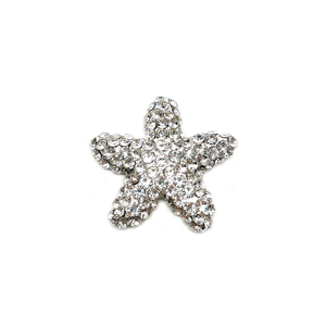Broche de diamantes de imitación de cristal encantador de 40mm broche de diamantes de imitación de estrella de mar para tarjeta de invitación de boda - Product Image 1