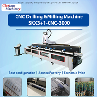Machine de copie et de fraisage CNC automatique pour profilés aluminium de portes, profilés plastiques, persiennes et rainures de serrures