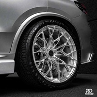 Rines Cóncavos Pulidos de 18 19 20 21 22 Pulgadas, 5x114.3 5x112 5x130 5x120 6x139.7, Rines Forjados para Tesla, Benz, BMW, Audi, Lexus
