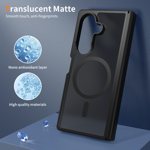 Étui magnétique pliable pour téléphone <span class=keywords><strong>portable</strong></span> Samsung Z Fold 7 8 avec protection de charnière, toucher soyeux, antichoc, coque personnalisée - Product Image 5