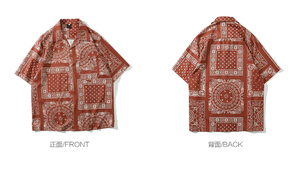 Fournisseur d'usine Chemises à manches courtes de style hawaïen à <span class=keywords><strong>fleurs</strong></span> de cajou <span class=keywords><strong>pour</strong></span> hommes - Product Image 4
