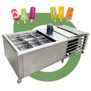 เครื่องทำไอศกรีมอัตโนมัติแบบสองแม่พิมพ์ ยี่ห้อ Industrial Maker ของบราซิล สำหรับทำไอศกรีมแท่ง 4 6 8 20 24 ช่อง - Product Image 1