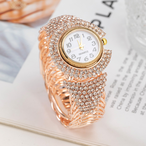 Elegante Reloj de Pulsera para Mujer con Pedrería, Brazalete de Moda, Reloj de Cuarzo para Dama - Product Image 4