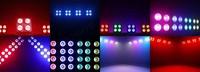 Projecteur LED COB 4 Yeux 4x100W 4-en-1 RGBW à Contrôle Pixel DMX512 pour DJ, Discothèque, Scène, Mariage, Éclairage de Fête