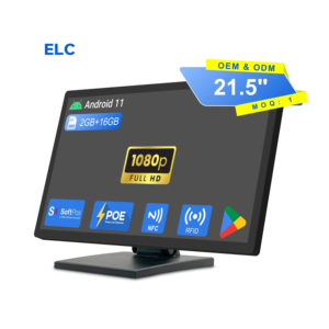 Kiosk màn hình cảm ứng tường kỹ thuật số biển nhà hàng hệ thống POS 21.5 inch Máy tính để bàn Android 11 2 + 16GB Tablet PC - Product Image 1