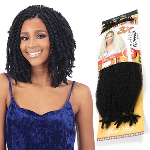 Gran oferta, Juego de 3 piezas, cabello sintético Afro Twist de 22 "a granel, 205g para Cuban Twist Locs, Pelo trenzado de ganchillo de mariposa, estilo versátil - Product Image 1
