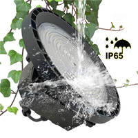 Lampe solaire UFO à panneau solaire High Bay 1000W CRI Ra80, éclairage LED solaire intérieur pour abri de pluie, jardin, atelier, extérieur, stade