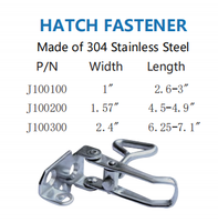 FOYO Attache de trappe marine de haute qualité en acier inoxydable 304 résistant à la corrosion pour bateau