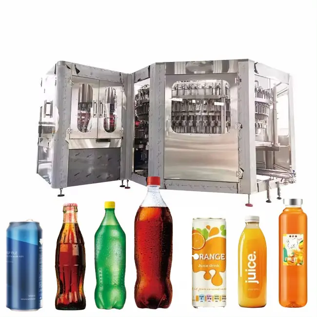 Beverage filling machine alcoholic drink beer sparkling water automatic liquid bottling machine line