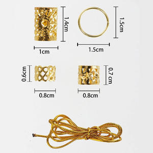 Teumshein 2026 Accessoires pour extensions capillaires : Anneaux et tubes métalliques pour tissages de cheveux, style européen et américain, maillons larges - Product Image 4