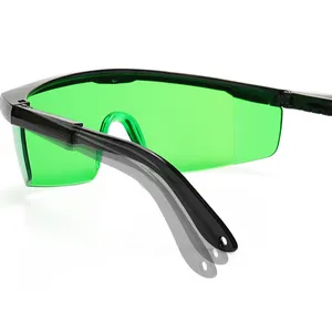 Huepar Safety Laser Enhancement Glasses Green Adjustable Protection Eyewear Glasses With Hard Case For Line/Rotary Lasers