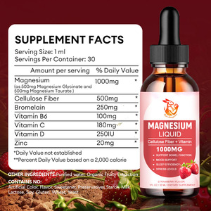 Suplemento de Salud, Gotas Líquidas de Magnesio con 500mg de Fibra de Celulosa, Suplemento para un Metabolismo Saludable, Promueve una Piel Saludable - Product Image 5