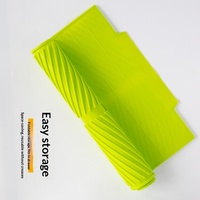 Tapis d'égouttage en silicone pour la cuisine et la table à manger, antidérapant, isolant thermique, design moderne, forme carrée