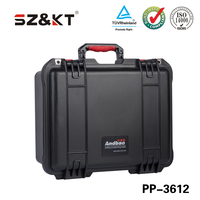 Boîtier à outils en plastique PP rigide à prix réduit, étanche IP67, anti-poussière, antichoc, pour équipement photo, avec mousse personnalisée