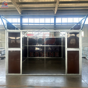 Kits d'Abris Mobiles pour <span class=keywords><strong>Chevaux</strong></span> Type « Shed Row » – Panneaux de <span class=keywords><strong>Box</strong></span> Portables Économiques avec Revêtement HDPE - Product Image 2