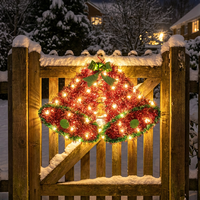 Lampe LED 3D en forme de pain d'épices de Noël, lumières en fil de cuivre, piles, DIY, éclairage constant, décoration de Noël, ornement de table, lumière décorative
