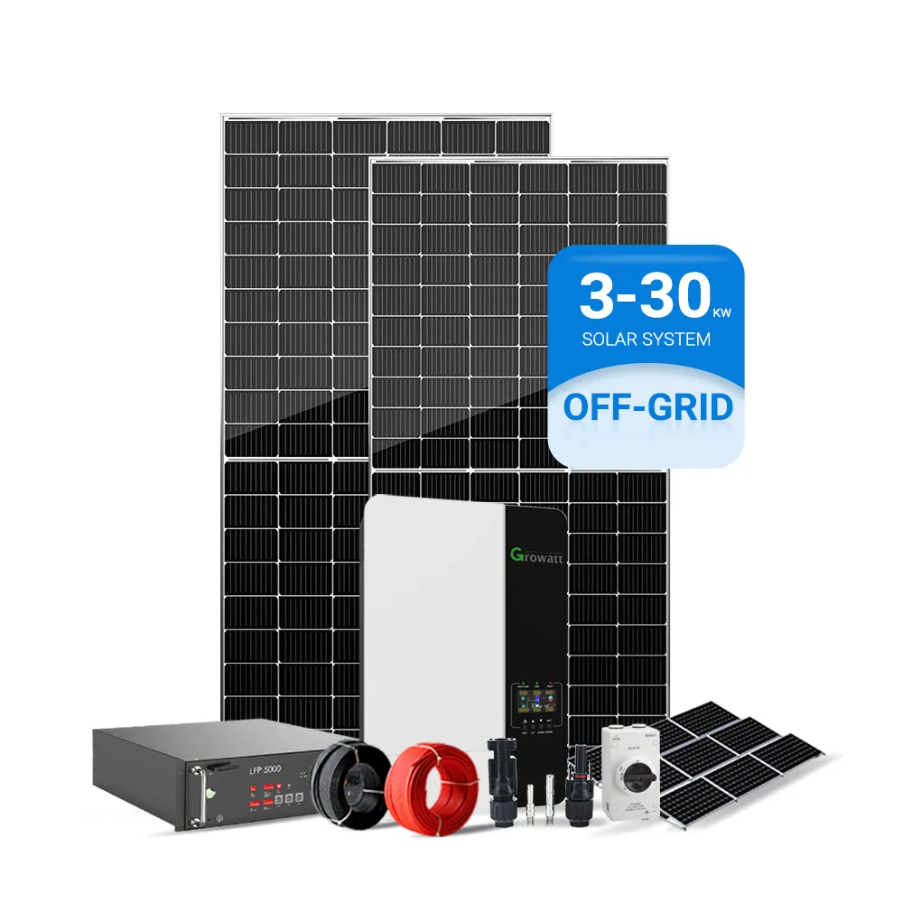 10000w 태양 전지 패널 키트 전력 발생기 5KW 오프 그리드 10kw 가정 태양 에너지 시스템