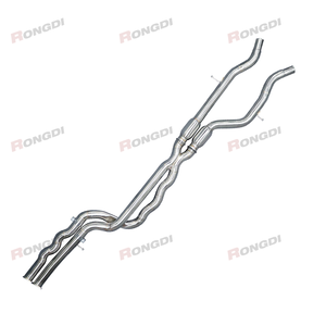 Para BMW M3/M4 F80/F82 3,0 T S55, tubo medio de acero inoxidable de alto rendimiento de igual longitud con sistema de escape de resonador (2014-2019) - Product Image 1