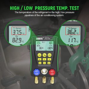 เกจวัดความดันดิจิตอล DY517A DUOYI สำหรับทดสอบระบบสุญญากาศ HVAC วัดอุณหภูมิ วัสดุ ABS น้ำหนัก 3.5 กก. รับประกัน 1 ปี ผลิตที่กวางตุ้ง - Product Image 6