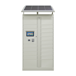 Headleader năng lượng mặt trời bưu kiện Locker pin Powered ngoài trời điện tử Locker mà không cần cung cấp điện năng lượng mặt trời bảng điều khiển sạc thông minh Locker - Product Image 2