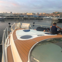 Tapis de pont en mousse EVA imitation teck pour plateforme de bain et cockpit de bateau, style SeaDek MarineMat, auto-adhésif, 2000 Cranchi 39 Endurance