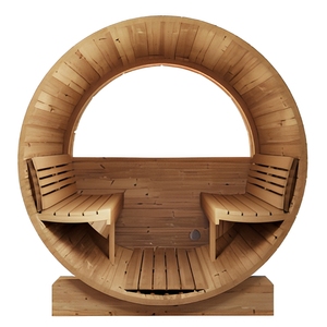 <span class=keywords><strong>Sauna</strong></span> en bois massif de luxe pour l'extérieur, moderne, 6 personnes, en épicéa de pruche, avec vapeur humide électrique 6KW, salle de <span class=keywords><strong>douche</strong></span> combinée <span class=keywords><strong>hammam</strong></span> - Product Image 6