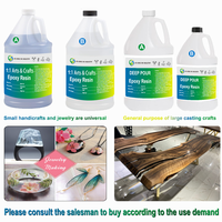 Kit de Résine Époxy de 7,6 L (2 Gallons) pour Art & Artisanat | Échantillon Gratuit de Résine Époxy de Coulée Transparente pour Couverture Artistique