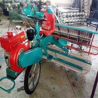 Planteuse de semis de riz multifonctionnelle à propulsion automatique à essence, pour rizières, avec moteur et boîte de vitesses
