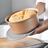 Couvre-plat en silicone de qualité alimentaire, écologique, pliable, résistant à la chaleur, antidérapant, pour casseroles chaudes, cuiseurs à riz, bols, épaissi