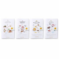 Carnet A5 avec couverture en PVC, fermeture magnétique, 76 feuilles, 80 g/m², pour recettes de desserts et dessins de gâteaux, ligné, papeterie étudiante, vente en gros