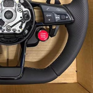 Volante in Pelle Stile RS con Paddle per Audi 2014 A4 A5 S5 B8 <span class=keywords><strong>Q2</strong></span> S4 F5 RS7 B9 B6 RS6 C7 TT 8J A7 RS3 Q5 A3 A1 A8 - Product Image 4