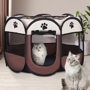 China factory stainless pet cages carriers red blue 3 tier pet cages dog houses cat