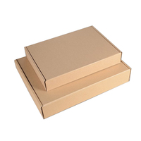 Boîte d'expédition personnalisée en kraft écologique, finition mate, en carton ondulé, auto-érectible, pour emballage de bougies avec impression CMJN