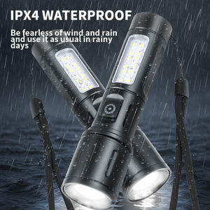 800 м, 500 люмен, 5 режимов, Мощный тактический фонарь дальнего действия, 18650 перезаряжаемый аккумулятор, светодиодный фонарик - Product Image 4