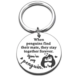 Gantungan kunci logam Hari Valentine populer di Eropa dan Amerika Serikat ketika penguin menemukan gantungan kunci hadiah Hari Valentine grosir