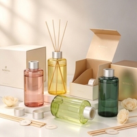 Bouteille diffuseur d'aromathérapie en verre de luxe OEM personnalisée 200 ml, conteneur vide pour diffuseur à bâtonnets d'huiles essentielles, parfum d'ambiance pour la maison