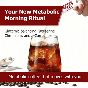 Factory Wholesale Diet Coffee with Glycemic Balancing Berberine Chromium Balances Blood Sugar and Supports Fat Metabolism Powder - Product Image 4