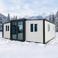 Maisons conteneurs modernes préfabriquées personnalisées, maisons mobiles en conteneurs, maisons modulaires préfabriquées portables extensibles